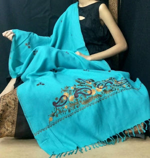 Wool Shawl Embroidered