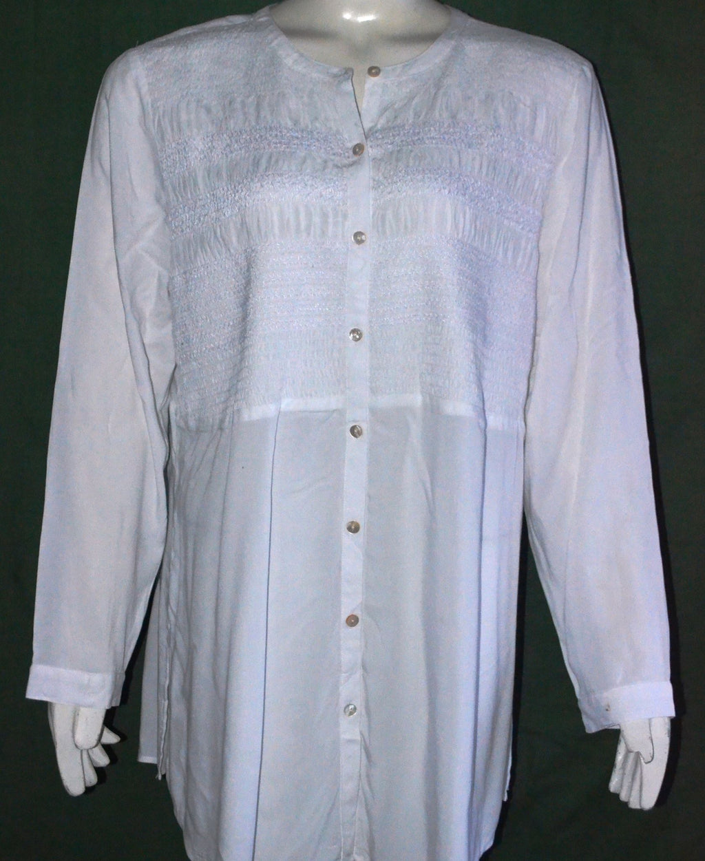 White Linen Buttoned Shirt