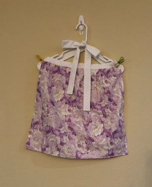 Lilac Flowered Apron