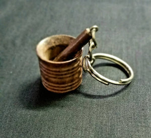 Wooden Backpack Clip or Key Chain