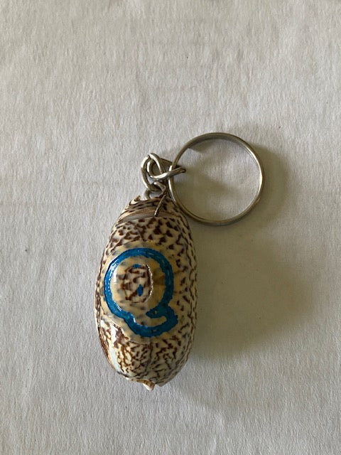 Initialed Shell Key Chains