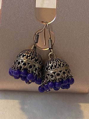 Jhumki Metal and Beads Earrings