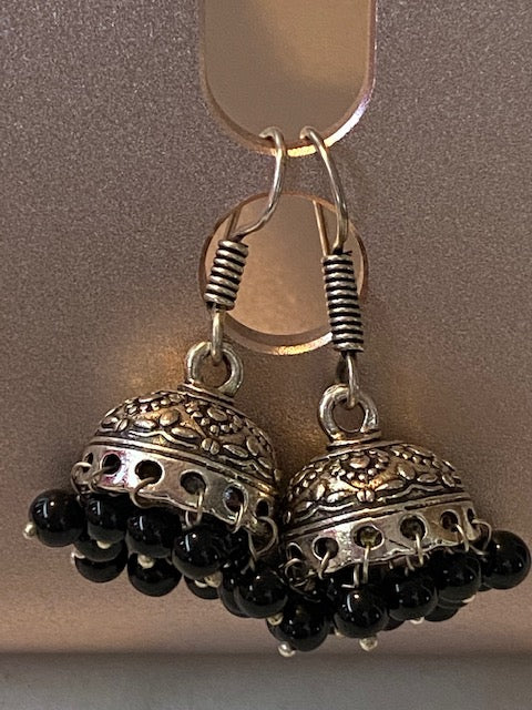 Jhumki Metal and Beads Earrings